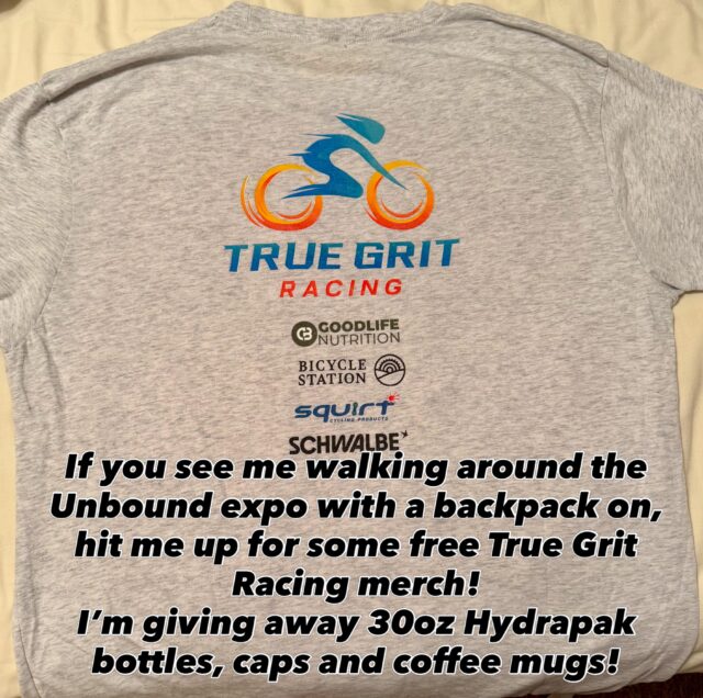 @unboundgravel 

I’m giving away some merch for anyone who sees me at the expo! Hit me up!
@hydrapak