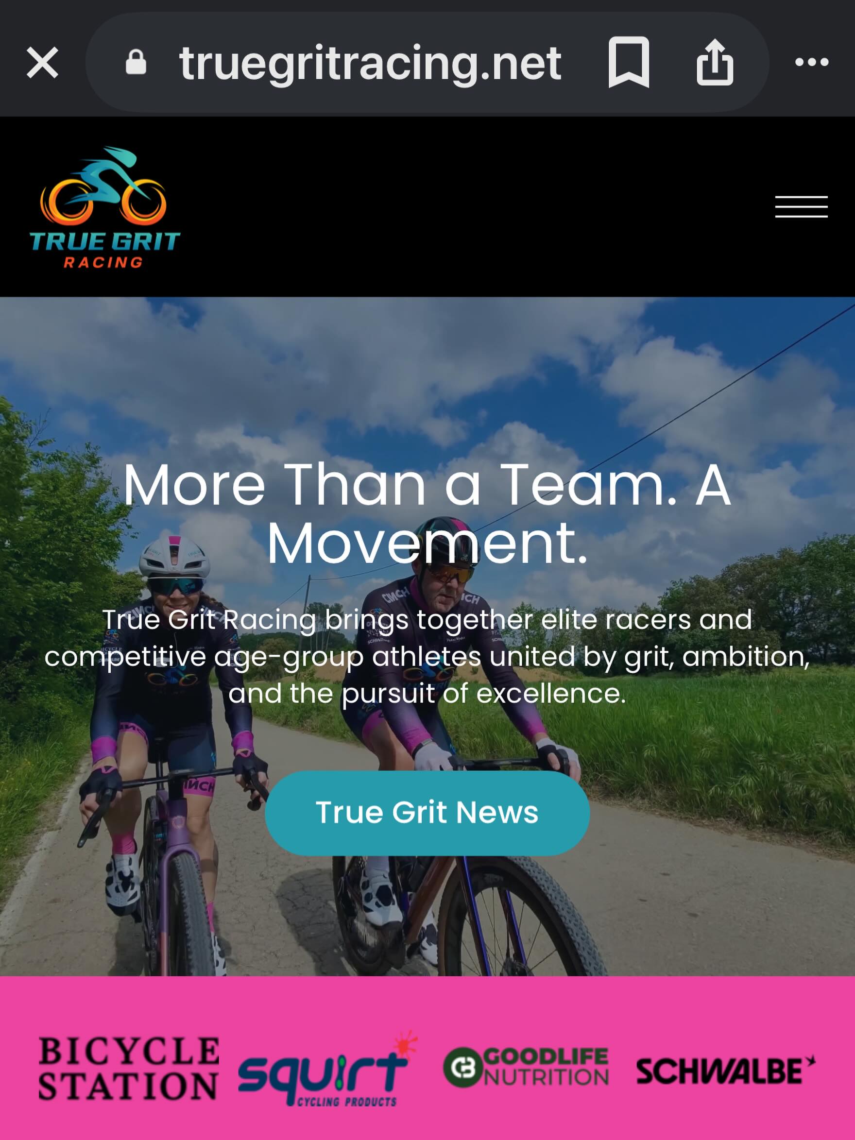 We finally found the time to launch our website today. Disclaimer - probably a few kinks still need to be worked out! 😁 The team has come a long way in a very short time and we have had incredible support from our partners and the gravel community to make this happen! 

Thank you @thebicyclestation @fuelyourgoodlife @squirt_cycling_us 
@schwalbetires 

We have become gravel friends with so many people in the last few months there are too many to even mention! Some folks have really helped us as we continue to develop this team so it’s worth mentioning a big thank you to @emilyjoynewsom @sofiasedona @thegrvldad and even that crazy guy @raddaddizzle 

We have an amazing team to finish out 2026 and really run head first into 2027! Our goal remains equal representation amongst women and men as well as having pro racers and age group racers! We have achieved that! Check out the website for racer profiles and info - www.truegritracing.net

@treyshepard1 
@laurienvandewalle 
@bootz4walkin 
@gritgraceandgratitude 
@heather_wajer 
@jonnylee_reeves 
@mountain_athlete_solutions 
@big_dude_biking 

#gravel #gravelracing #gravelracer