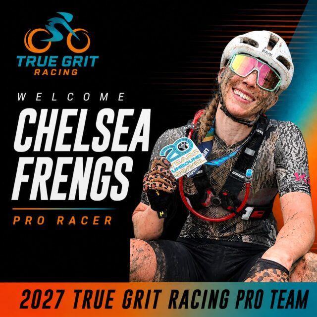 We are thrilled to announce that Chelsea Frengs has joined @true.grit.racing as a Pro Racer for the 2027 season!

Chelsea is an endurance athlete from Pleasantville, New York, who spent years in triathlon before the dirt pulled her in for good and the results since have been nothing short of extraordinary.

In 2026 alone, Chelsea podiumed at every single race she entered - including 3rd Overall Female at Unbound 200 and, most recently, 1st Overall Female at The Rift 200km in Iceland. She is the definition of quietly dangerous.

A software engineer by day, Chelsea races the way she builds: methodically, patiently, with zero wasted effort - until it’s time to go, and then she just goes. Nine years sober, she’ll tell you endurance sport gave her more than fitness - it taught her how to keep showing up.

We cannot wait to see what she does in the Pro field. This is only the beginning.