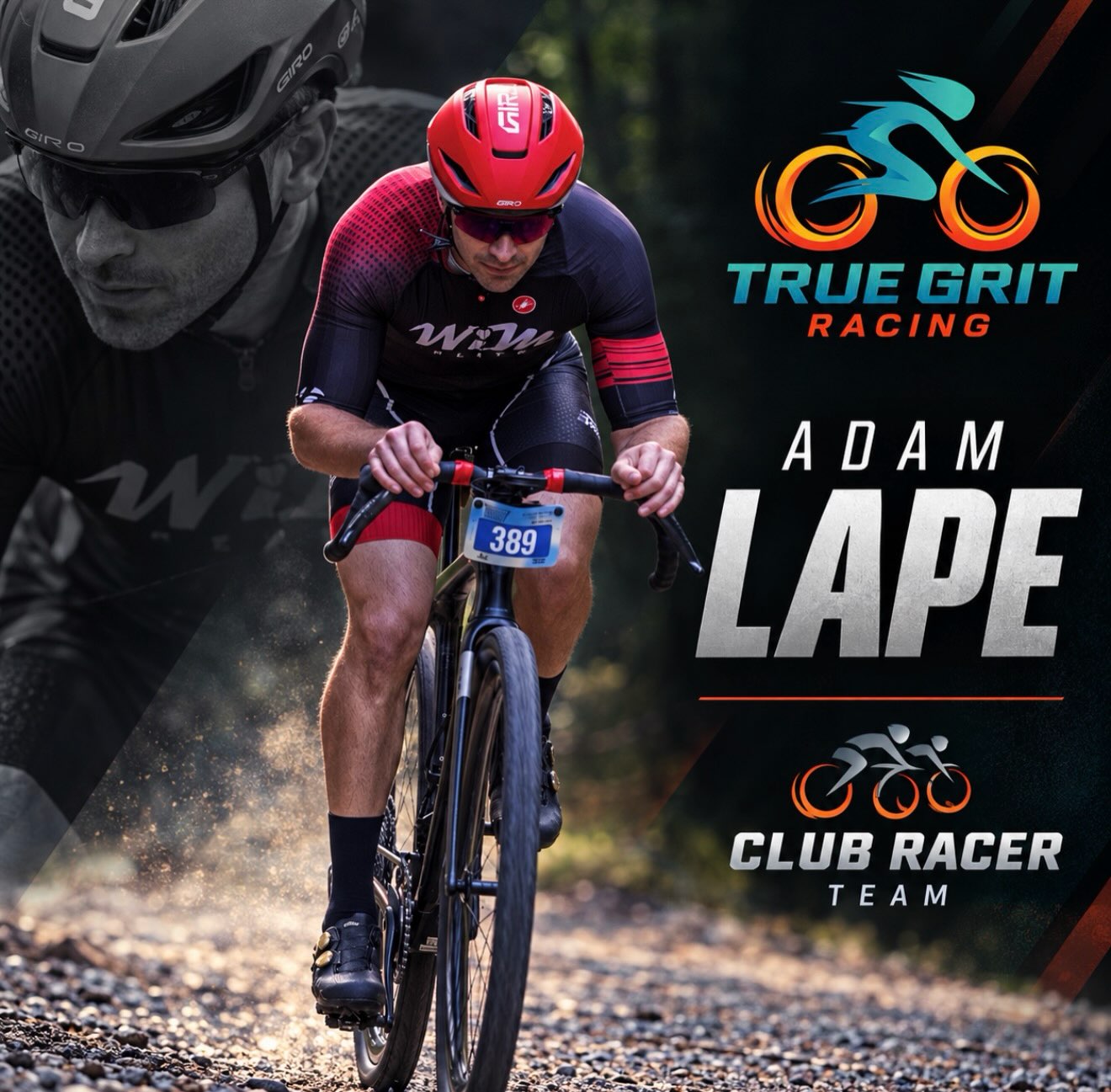 Please join us in welcoming Adam to the team! Adam is carrying massive momentum into next year following a standout 2026 campaign. Fresh off a spectacular category victory at the Thunder Bay Thriller, his recent track record also includes a 2nd place finish at Pit XCO (Sport Plus) and Fast Fitty, a 3rd place podium at the Dirty Donut, and a strong top category performance at UNBOUND Gravel 50. 

Adam has consistently demonstrated elite determination on the dirt while continuing his vital work advocating for what individuals living with multiple sclerosis can achieve in competitive sport.

Joining forces with True Grit Racing opens an exciting new chapter. Supported by the team, Adam will be taking on an ambitious 2027 calendar packed with premier regional gravel series and select Life Time Grand Prix events. Keep an eye out for the new kit on the Ann Arbor gravel roads soon!
#gravelrace #gravelracing #gravelracer #truegritracing